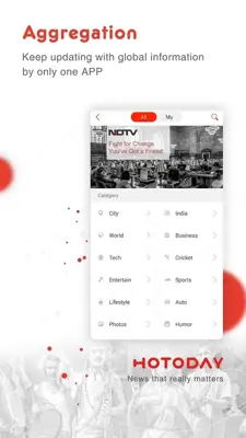 Hotoday android App screenshot 0
