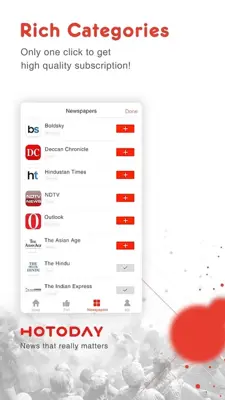 Hotoday android App screenshot 1